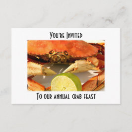 Crab Boil Feast Invitations Kaart