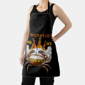 Crab Boil Gift Seafood Bucket List Beer Ice Crabs Schort (Insitu)