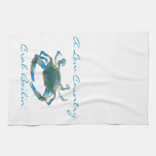 Crab Boil Kitchen Towel Theedoek (Horizontaal)