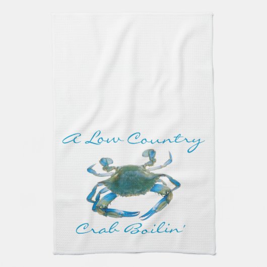 Crab Boil Kitchen Towel Theedoek (Verticaal)