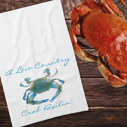 Crab Boil Kitchen Towel Theedoek