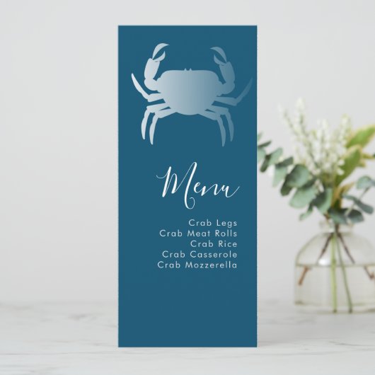 Crab Boil Nautical Botanical Menu (Staand voorkant)