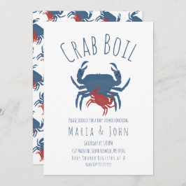Crab Boil Party Baby shower Crawfish Kaart