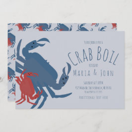 Crab Boil Party Birthday Dinner Crawfish Blue Kaart