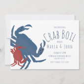 Crab Boil Party Birthday Dinner Crawfish Kaart (Voorkant)