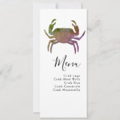 Crab Boil Seafood Beach Weddenschap Menu (Voorkant)