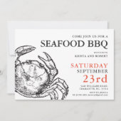 Crab Boil Seafood Party - Aangepaste uitnodiging (Voorkant)