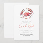 Crab Boil Summer Family Party Kaart (Voorkant / Achterkant)