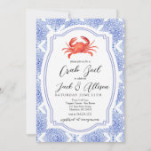 Crab Boil uitnodiging, Crab Bake Shower uitnodigen Kaart (Voorkant)