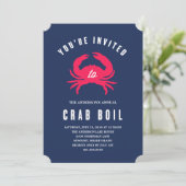 Crab Boil | Uitnodiging zomerpartij (Staand voorkant)
