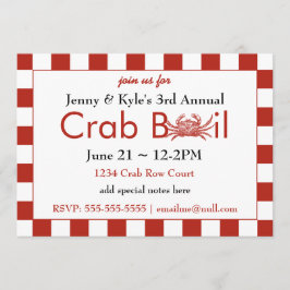Crab Boil Uitnodigingen