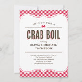 Crab Boil-uitnodigingen Kaart (Voorkant)