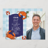 Crab Boil Verjaardagsfeestje Marine Zeevruchten Fo Kaart (Voorkant / Achterkant)