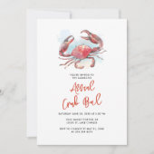 Crab Boil Zomer Vis en zeevruchten Familiefeest Kaart (Voorkant)