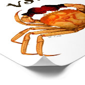 Crab Boxing Glove Sport Humor Surreal Poster (Hoek)