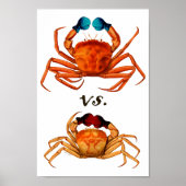 Crab Boxing Glove  Sport Humor Surreal Poster (Voorkant)