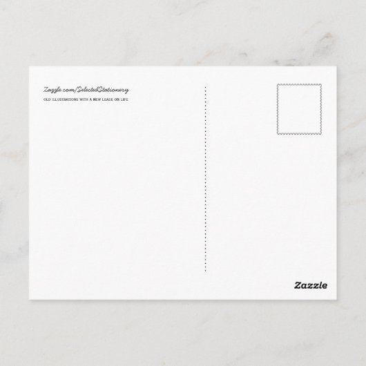 Crab Briefkaart - Antiek wetenschappelijke illustr (Achterkant)