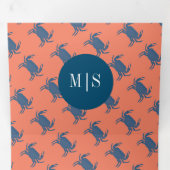 Crab Broil Boil Seafood Beach Nautical Weddenschap Drieluik Uitnodiging (Binnenzijde eerst)