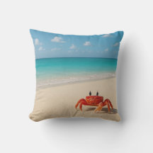 Crab by the Coast – Sierkussen voor buiten (16x16)
