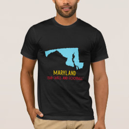 "Crab Cakes and Football" deelstaat Maryland T-shirt