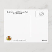 Crab Cakes Recipe Briefkaart (Achterkant)