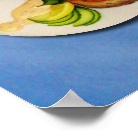 Crab Cakes Recipe Poster (Hoek)