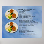 Crab Cakes Recipe Poster (Voorkant)