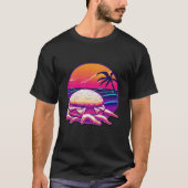 Crab Cakes Synthwave 80s Retrowave Aesthetic T-shirt (Voorkant)