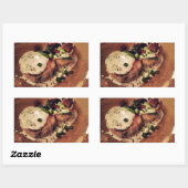Crab Cakes (voedsel en drank) Rechthoekige Sticker (Vel)