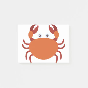 Crab cartoon post-it® notes