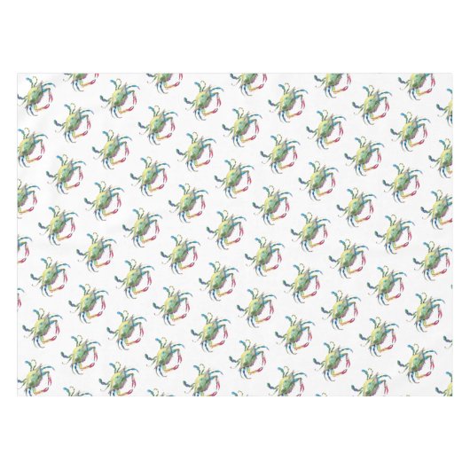 Crab Coastal Beach House Tafelkleed (Voorkant (Horizontaal))