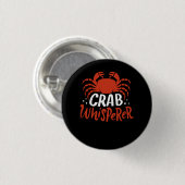 Crab - Crab Whisperer Ronde Button 3,2 Cm (Voorkant /achterkant)