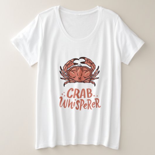 Crab Crabbing Grote Maat T-shirt (Design voorkant)