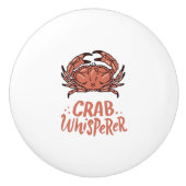 Crab Crabbing Keramische Knop (Voorkant)