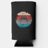 Crab Crabbing Retro Seltzer Blikjeskoeler (Voorkant)