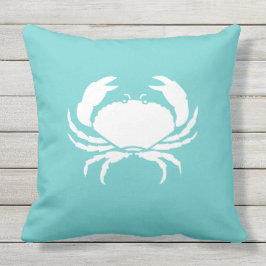 CRAB / crabby blauwgroen zee blauw kussen