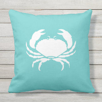 CRAB / crabby blauwgroen zee blauw kussen