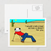 Crab Crawl Briefkaart (Voorkant / Achterkant)