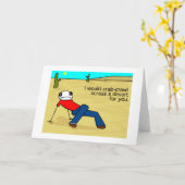 Crab Crawl Wenskaart Kaart (Gele Bloem)