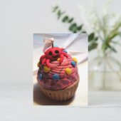 Crab Cupcake Briefkaart (Staand voorkant)