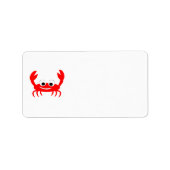 Crab Design Etiket (Voorkant)