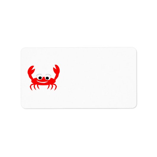 Crab Design Etiket (Voorkant)