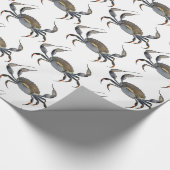 Crab Design - Glanzend opvulpapier Cadeaupapier (Hoek)