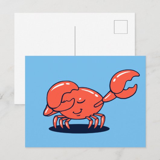 Crab doet de Dab Briefkaart (Voorkant / Achterkant)