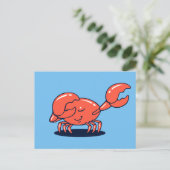 Crab doet de Dab Briefkaart (Staand voorkant)