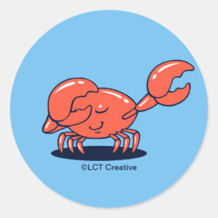 Crab doet de Dab Ronde Sticker