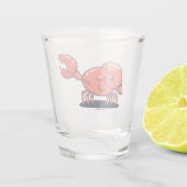 Crab doet de Dab Shot Glas (Achterkant)