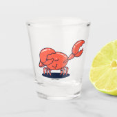 Crab doet de Dab Shot Glas (Voorkant)