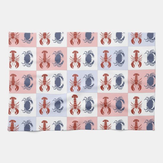 Crab en Crawfish Towelen Theedoek (Horizontaal)