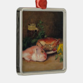 Crab en Red Mullet Metalen Ornament (Rechts)